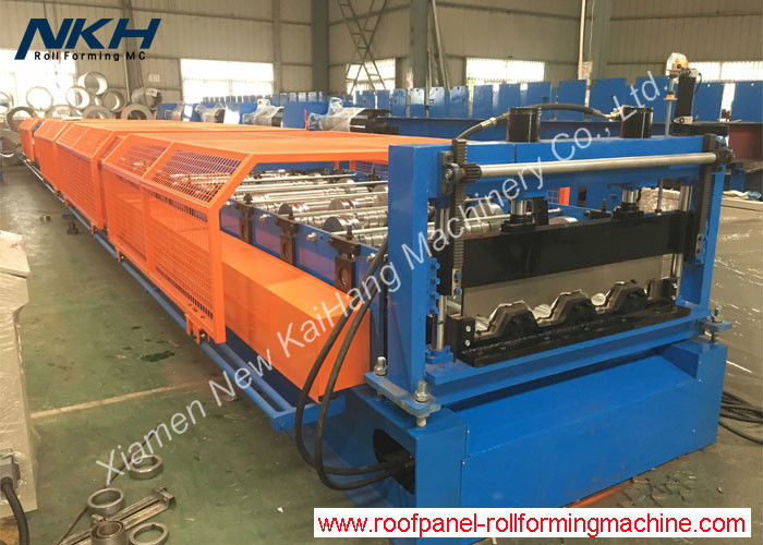 76mm Height Rib Floor Deck Roll Forming Machine For Composite Metal Deck Panel