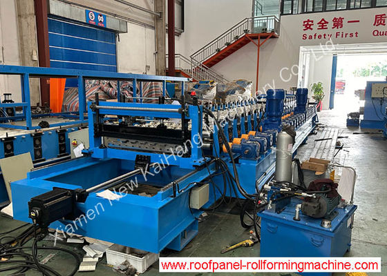 YX22-143.5-1004.5 Roof Panel Roll Forming Machine con Stacking Machine Metal Roll Forming Machine Aggiorna il tuo tetto con la nostra High Performance High Speed Roll Forming Machine