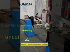 Macchina di stampaggio automatico di C-purlin a rotoli con impiattatore